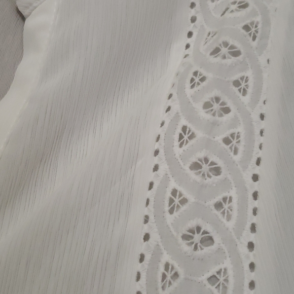 ๐HP๐๐New boutique white lace ruffle top - Picture 11 of 12